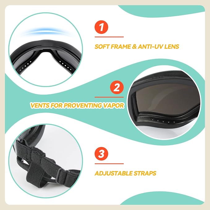 Dog Goggles — UV & Wind Protection