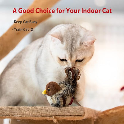 Interactive Chirping Bird Cat Toy